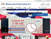 Tablet Screenshot of kellerchevrolet.com